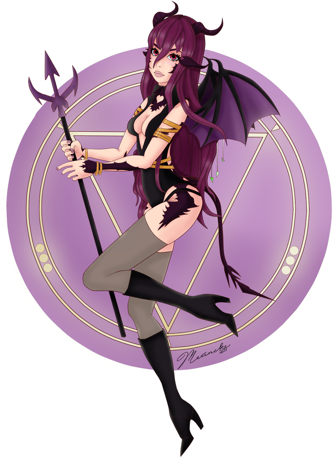 Halloween 2017 Succubus Costume Commission That @drazirae (1280x1645), Png Download
