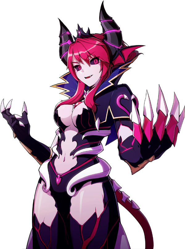 Karis' Real Form, Heart Of Behemoth Boss Monster Succubus - Anime Humanoid (723x830), Png Download