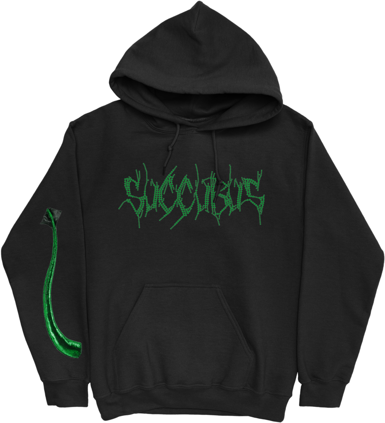 Succubus Rhinestone Hoodie - Sweatshirt (1024x1024), Png Download