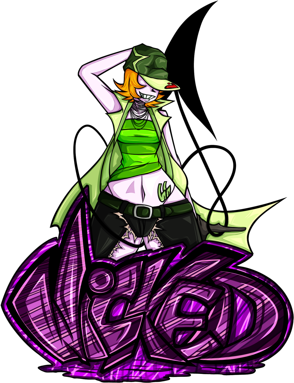 Succubus Gum - Cartoon (1024x1318), Png Download