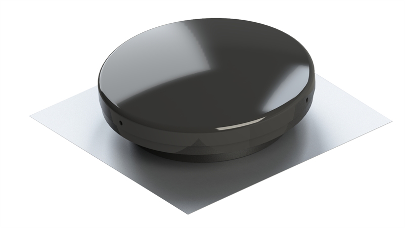 Acol Black Diy Ezylite Static Roof Vent - Circle (800x800), Png Download