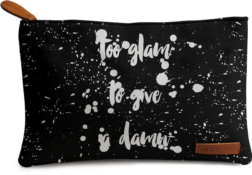 Dailyobjects Too Glam To Give A Damn Silver Carry-all - Coin Purse (800x800), Png Download