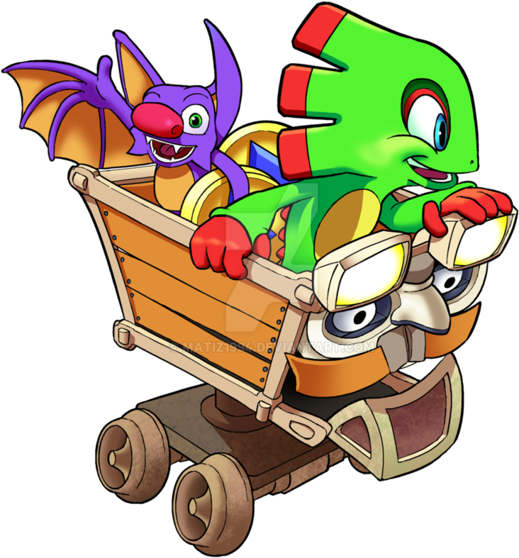 Link Bezpośredni - - Kartos Yooka Laylee (863x925), Png Download