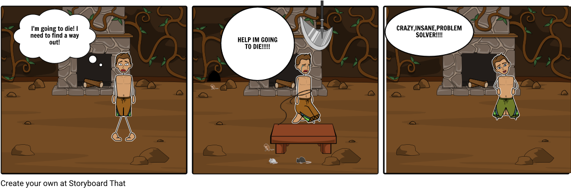 Pit And Pendulum - Cartoon (1164x385), Png Download