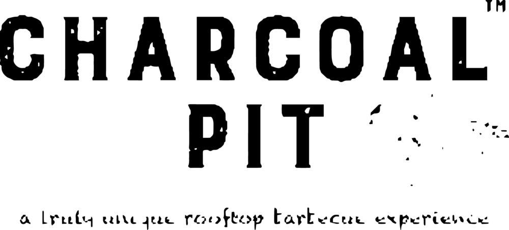 Charcoal Pit - Black-and-white (1000x452), Png Download