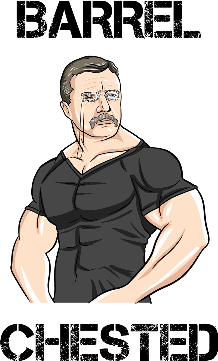 Never Theodoreroosevelt For White - Teddy Roosevelt Badass Names (700x1207), Png Download