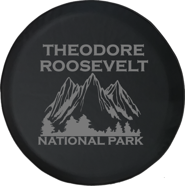 Jeep Tire Cover With Theodore Roosevelt National - Lsu Campus (597x600), Png Download