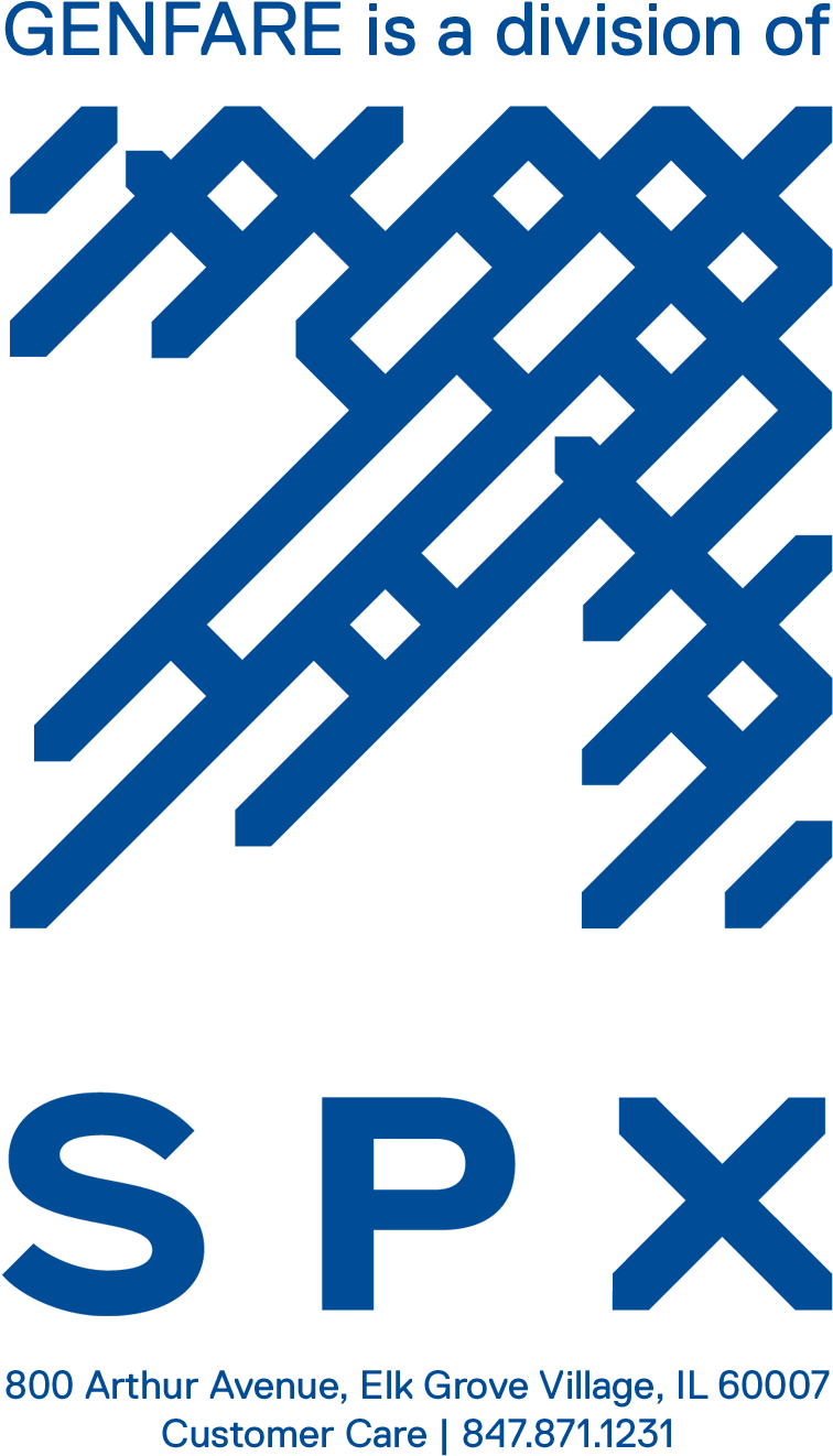 Genfare Is A Division Of Spx With Address - Spx Cooling Technologies Logo Png (1968x2428), Png Download