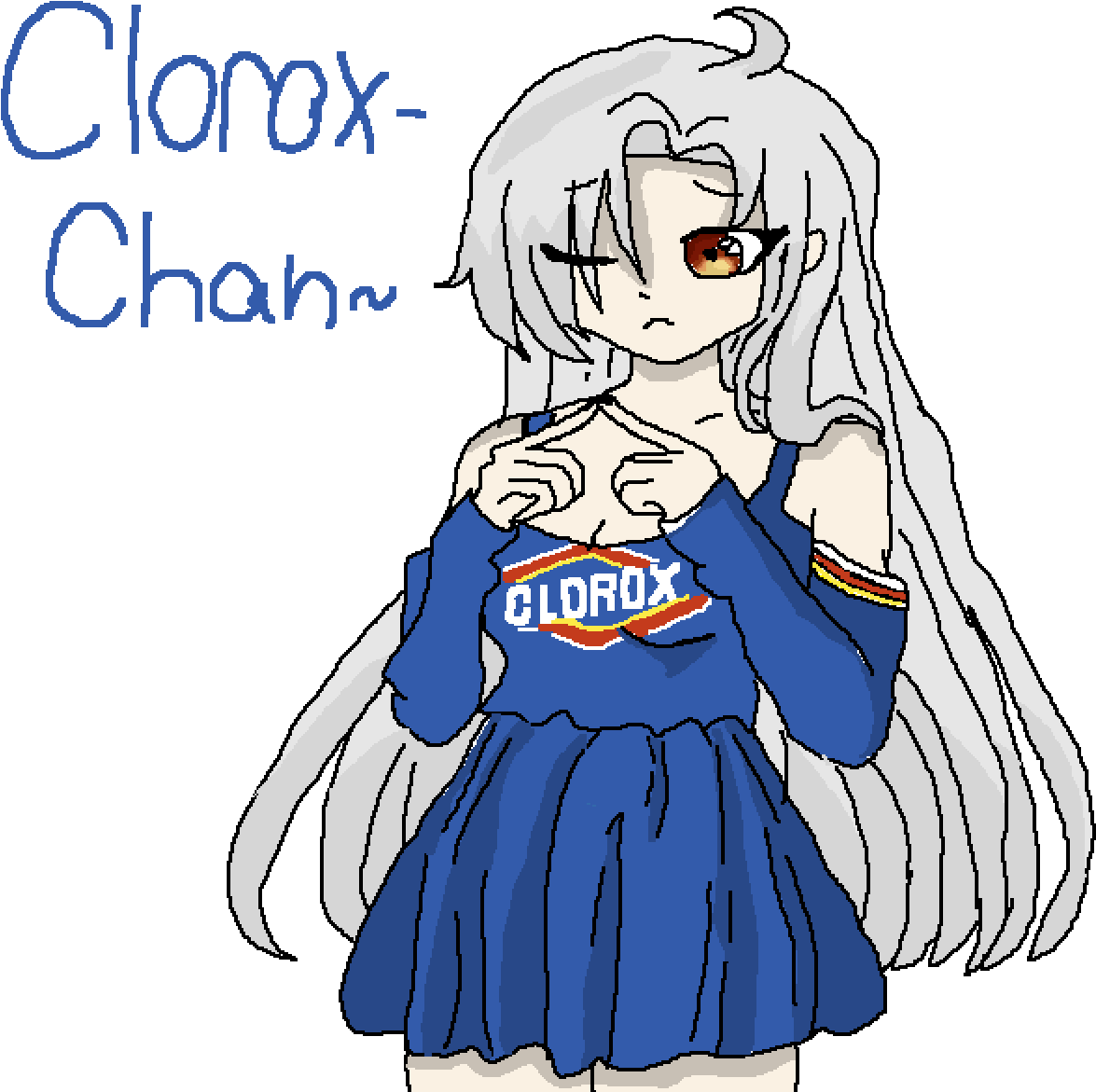 Clorox-chan~ - Cartoon (1200x1200), Png Download
