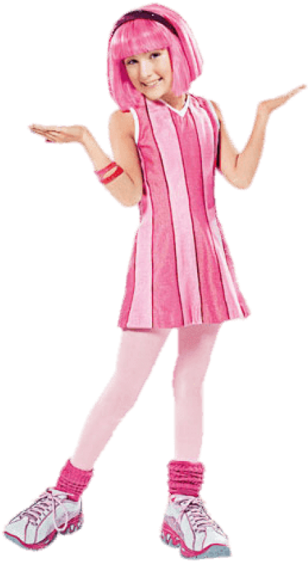 Free Png Download Lazytown Stephanie Hands Up Clipart - Stephanie Lazy Town Outfit (480x825), Png Download