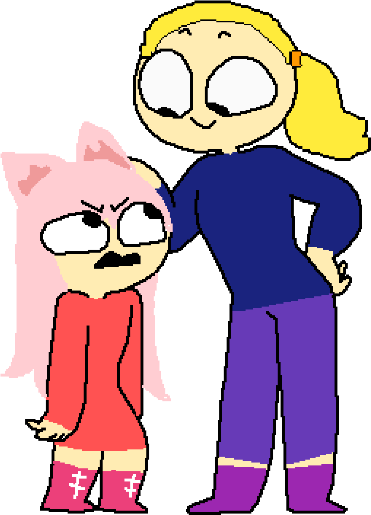 Big Sister - Cartoon (1020x1170), Png Download