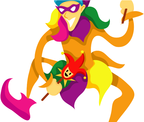 Jester Clipart Crown - Jester Dancing (640x480), Png Download