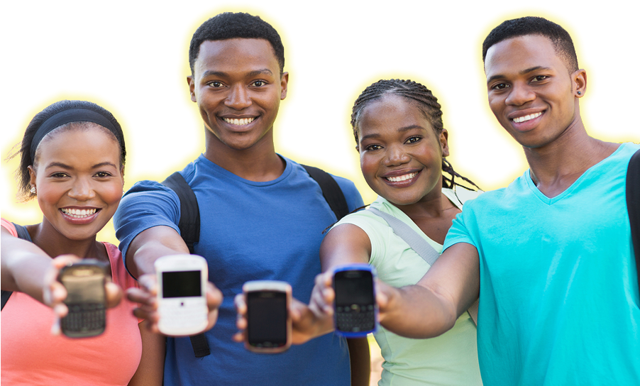 Welcome - African College Students Png (901x551), Png Download