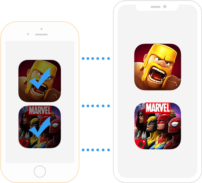 Migrate Your App Data From One Iphone To The Other - Iphone (982x690), Png Download