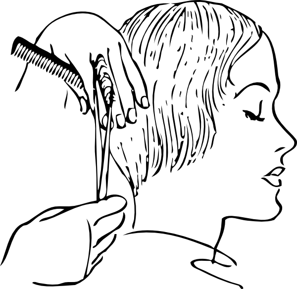 Original Png Clip Art File Women S Haircutting Svg (600x584), Png Download