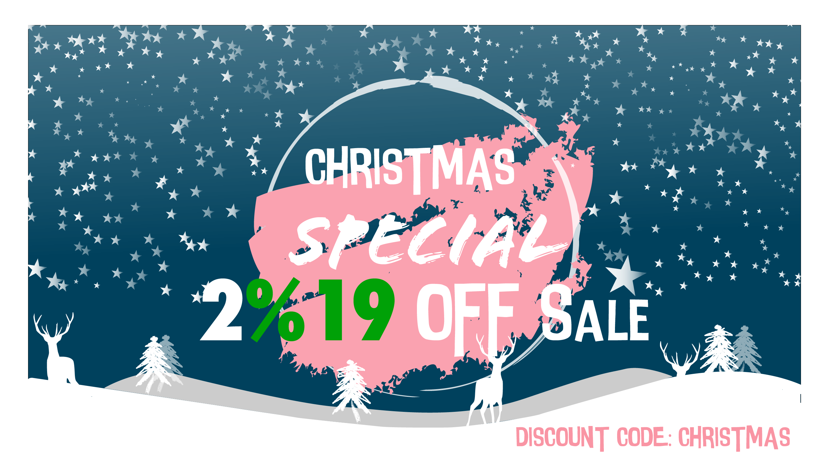 Christmas Sale %19 Discount Off Entire Order Hand Made - Graphic Design (2769x1528), Png Download