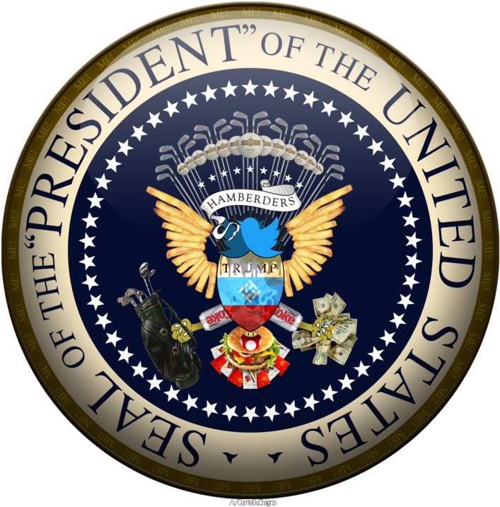 Update Of The Seal Of The President Of The United States - Want To Be President (728x728), Png Download