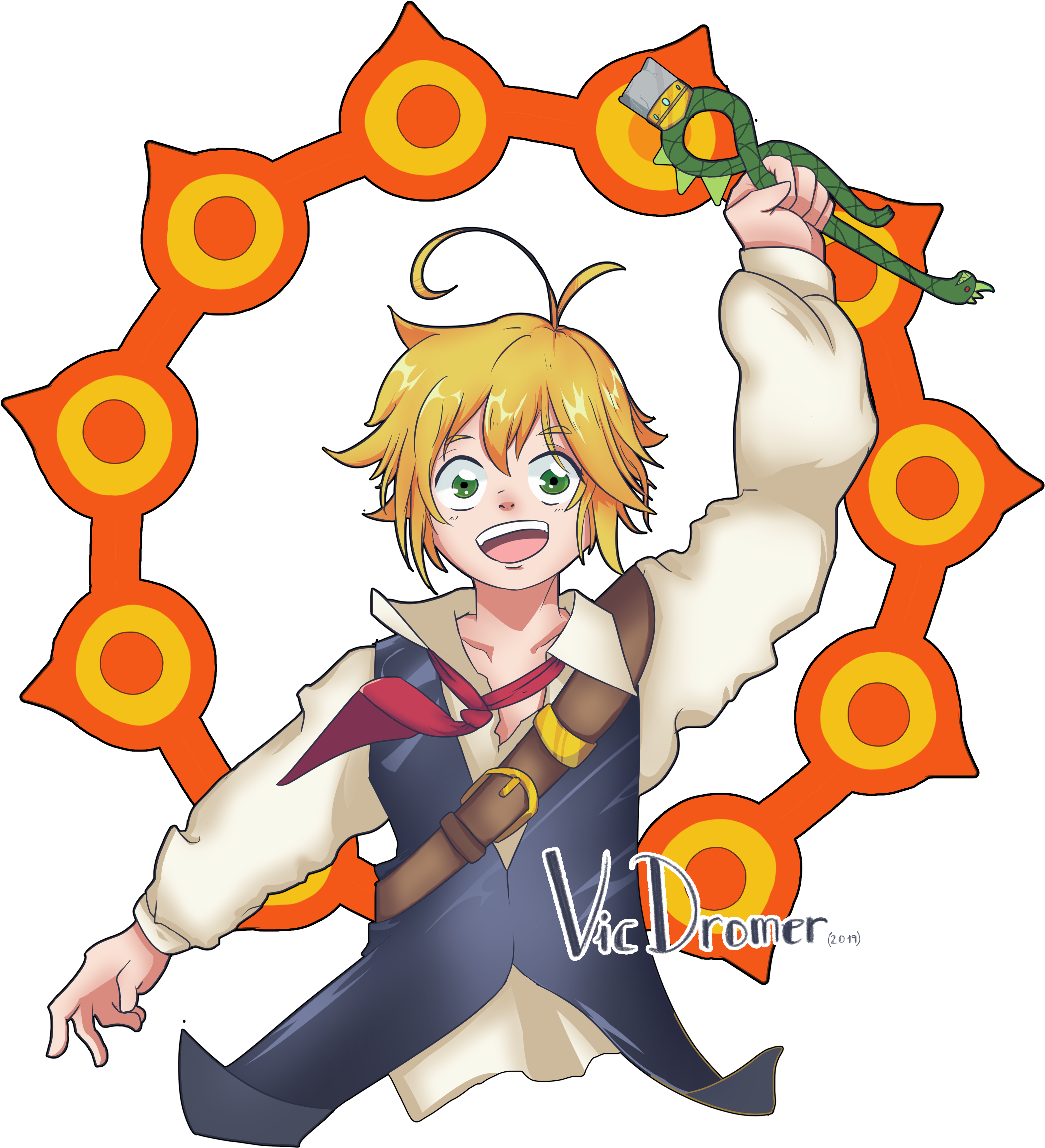 I Made A Little Contest In Twiter And @davimaki Won, - Cartoon (3374x3781), Png Download