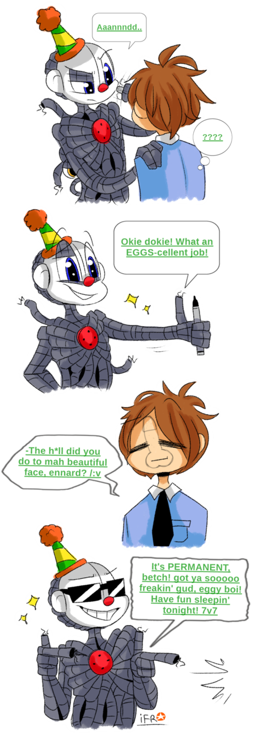 Pin By Bon Bon The Gamer Bunny On Sister Location And - Cartoon (527x1515), Png Download