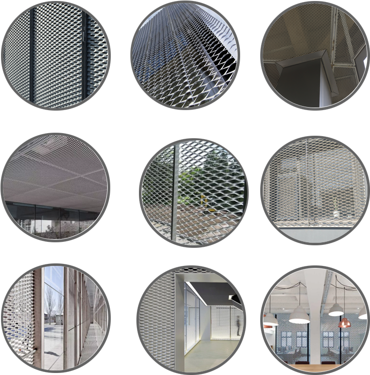 Walkways Metal Grating Mild Steel Aluminum Expandedbar - Mesh (750x800), Png Download