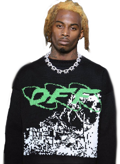 Playboicarti Blonde Rich Freetoedit - Playboi Carti Off White (240x327), Png Download