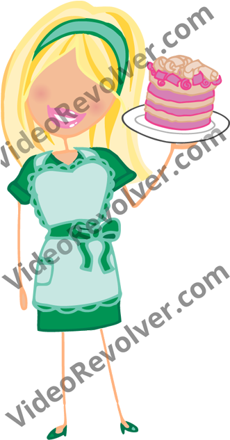 Baker-example - Cartoon (600x800), Png Download