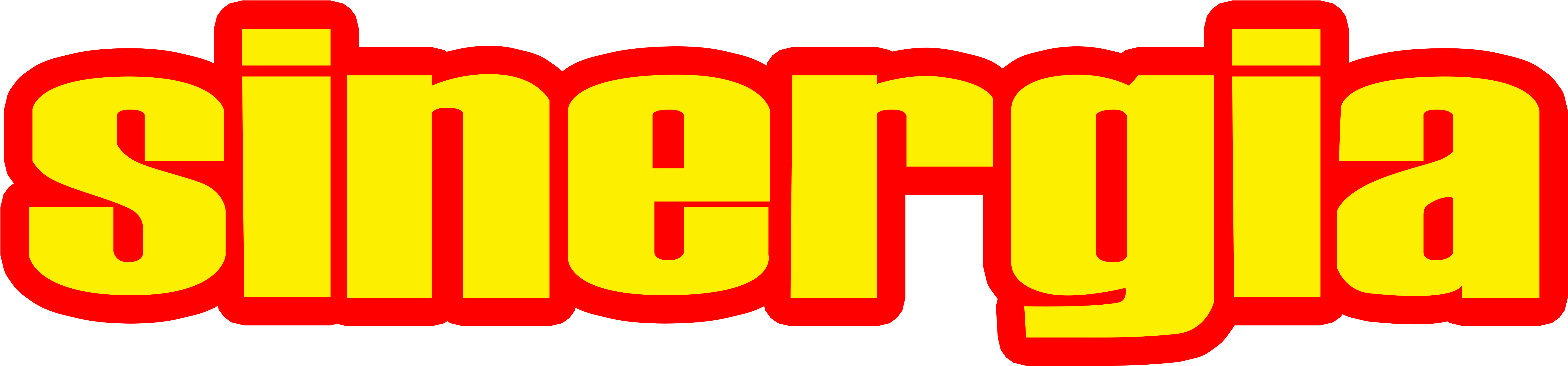Logo Sinergia - Sinergia (7096x1819), Png Download