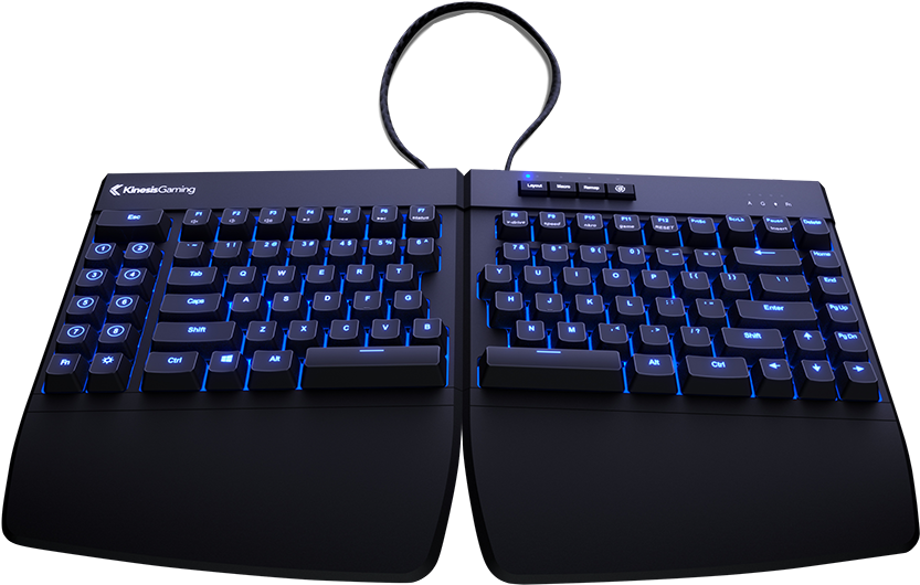 Image 1 - Splitted Keyboard (1039x727), Png Download