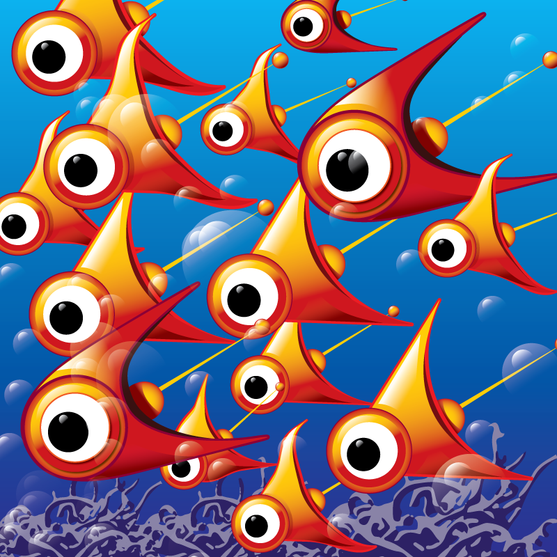 The Start Of A Series Of Images Of Fantastical Sea - Cartoon (800x800), Png Download