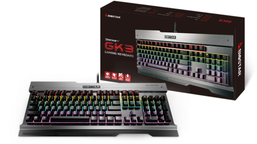 Biostar Announces Its First Gaming Keyboard - Biostar Keyboard (1050x600), Png Download