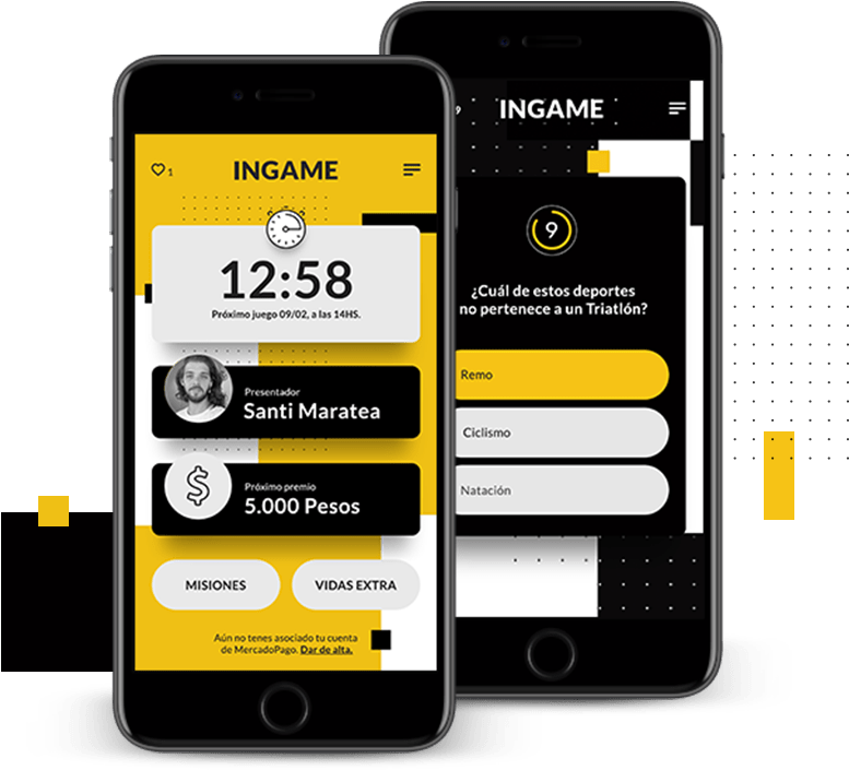 Ingame Es Un Juego De Preguntas Que Se Transmite En - Iphone (880x728), Png Download