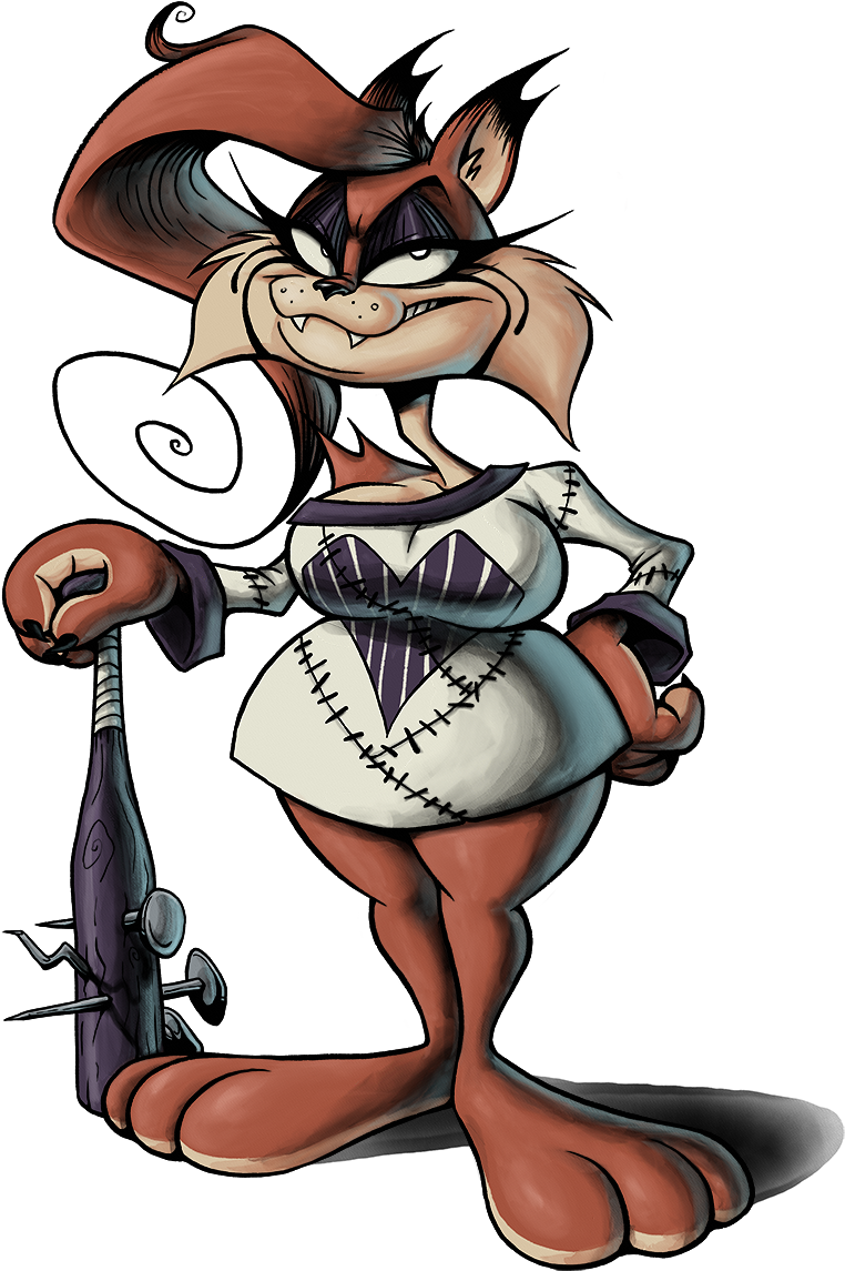 Spanky Bobcat - Bubsy Transgender (800x1175), Png Download