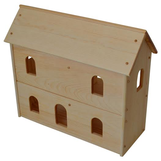 Seri's Wooden Dollhouse - Wooden Dollhouse (600x600), Png Download