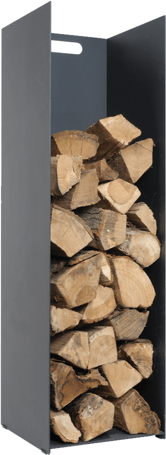 Download Black Log Holder Wood Bucket For Fireplace Full Size