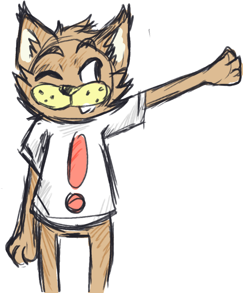 #bubsy - Cartoon (1000x1000), Png Download