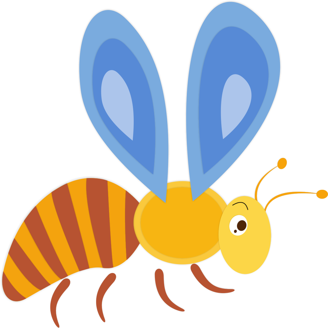 Abelha Elemento Design Bonito Dos Desenhos Animados - Vector Graphics (2000x2000), Png Download