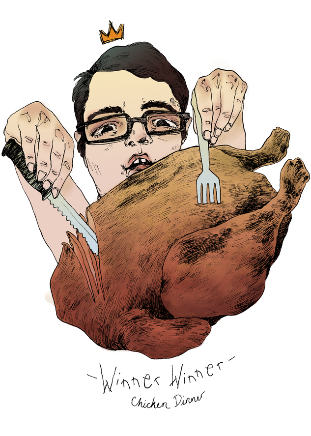 Chicken Dinner Png - Illustration (750x1000), Png Download