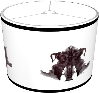 Rorschach Blots Lampshade - Rorschach Inkblot Test (674x516), Png Download