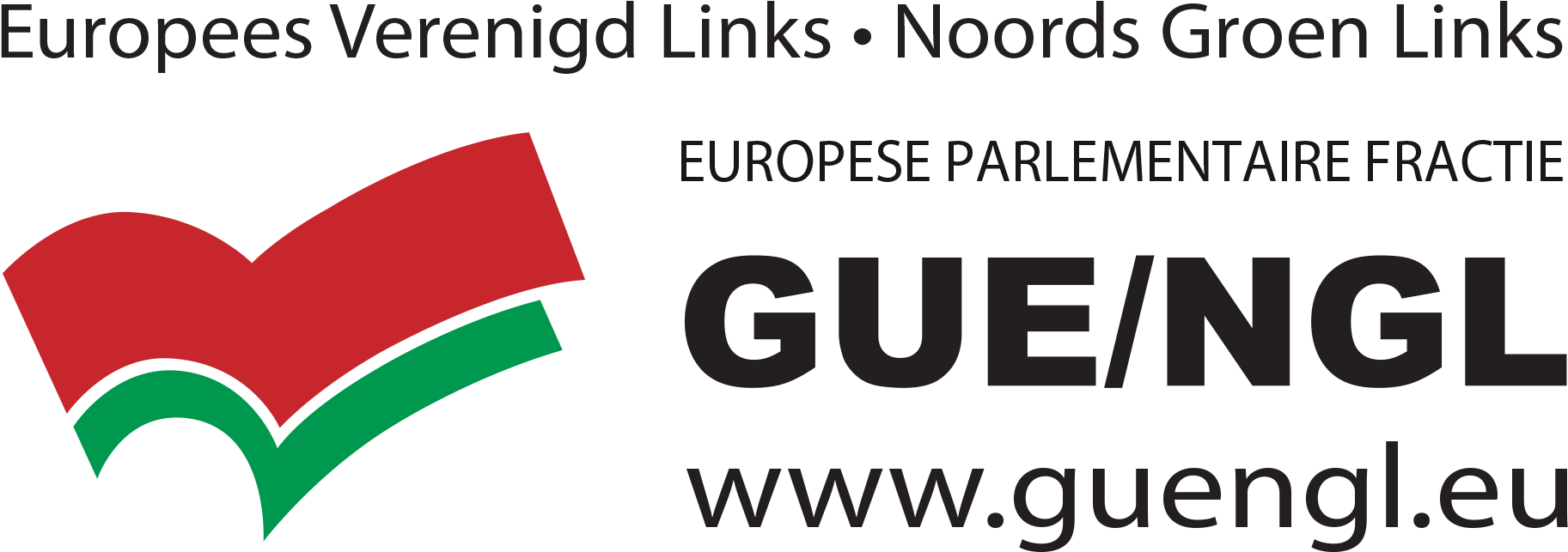 Gue/ngl Logo In Dutch - Gue Ngl (1996x712), Png Download