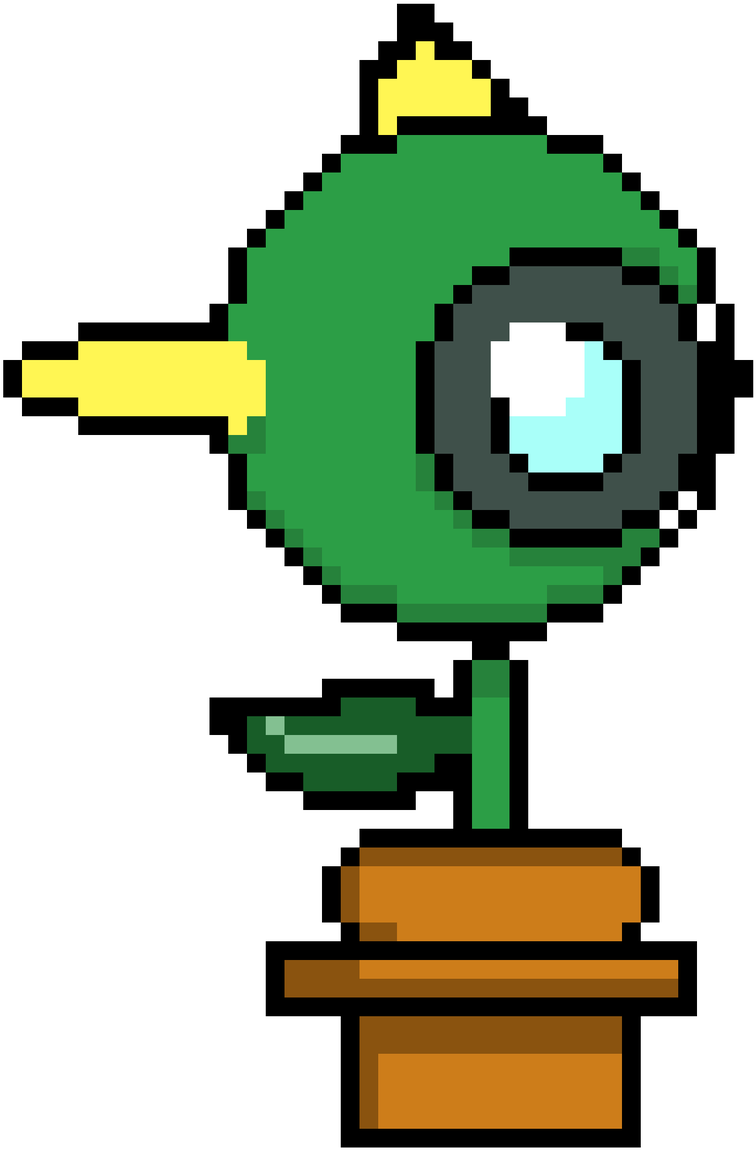 A Proto-sprite Of The Scrapped Cacteye Monster - Cartoon (1200x1200), Png Download