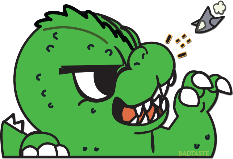 Image Of Godzilla Fighter Plane (768x768), Png Download