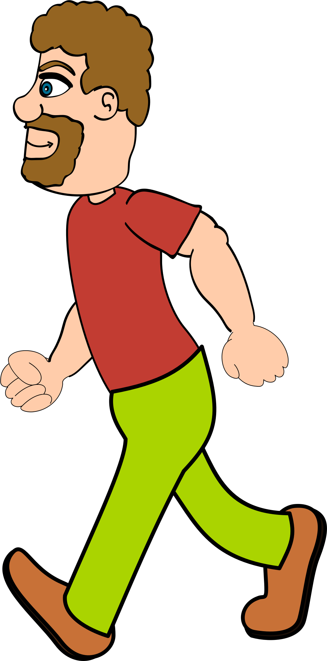 Big Image - Animation Walk People (1053x2130), Png Download