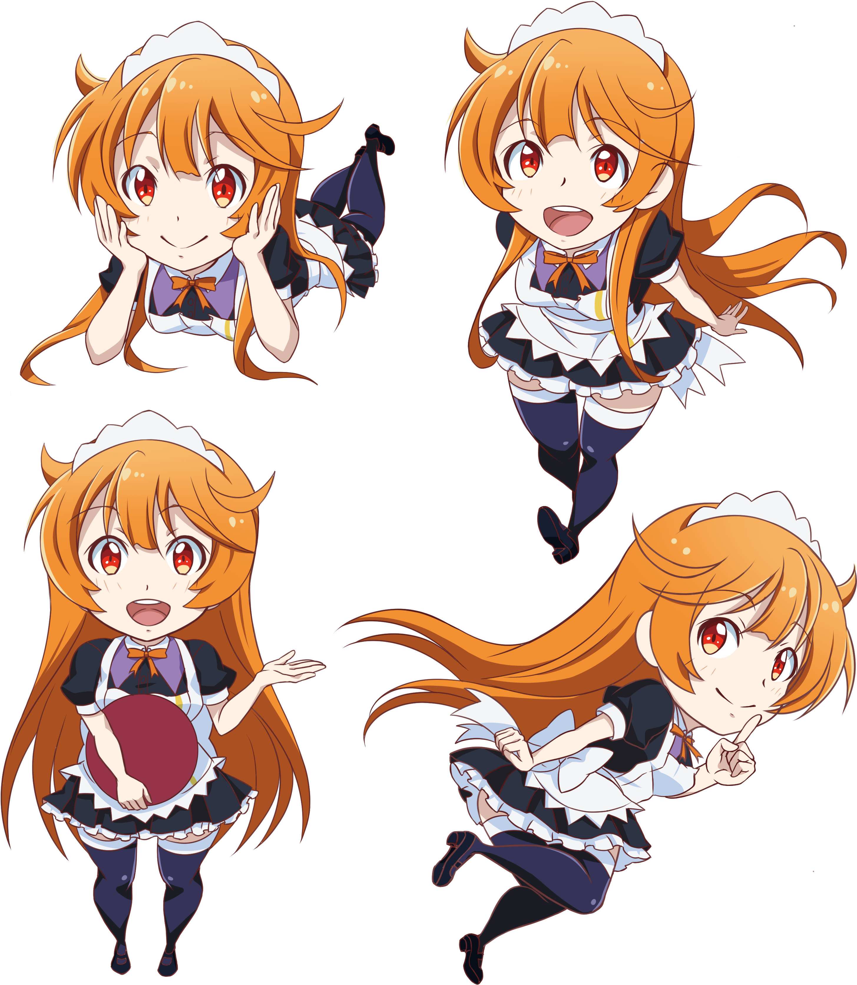 Chibi Haru-chan Line Stickers - Cartoon (2953x3508), Png Download