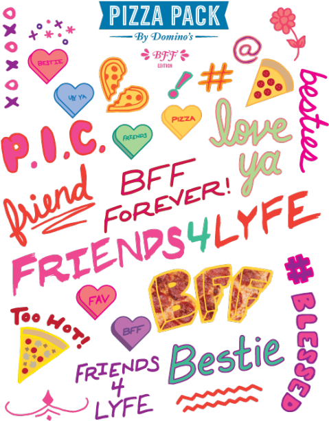 Valentine's Day Pizza Pack (500x647), Png Download