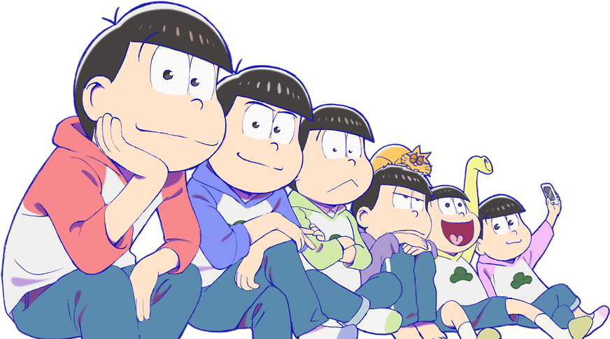 “if Anyone Else Wants That Transparent Image On The - Osomatsu San Season 2 Visual (1280x909), Png Download