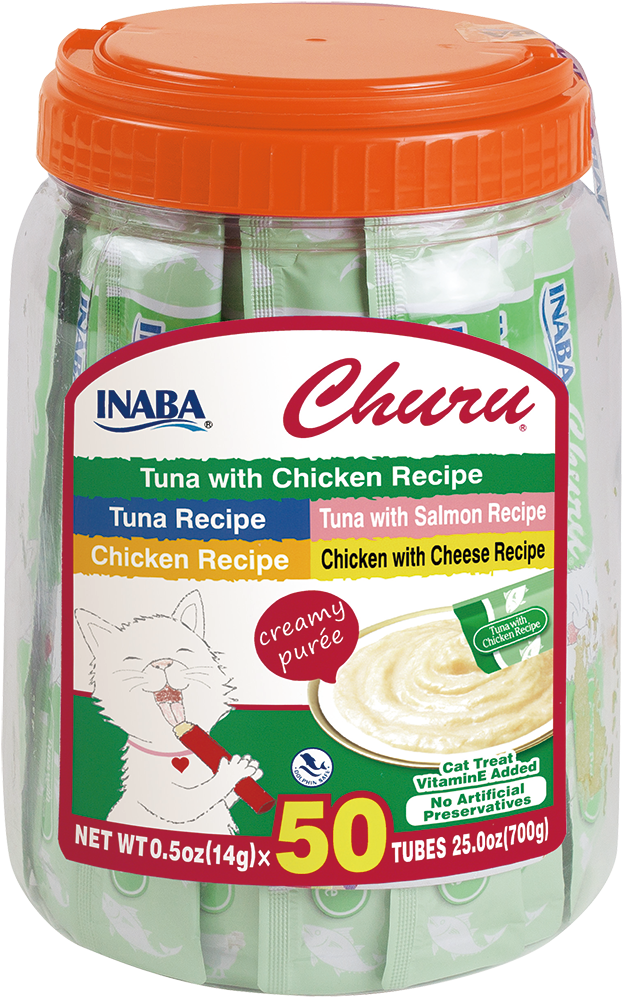 Churu Tuna & Chicken 50 Tubes - Inaba Churu Cat Tuna (1000x1000), Png Download