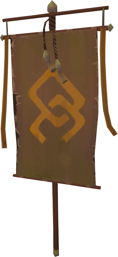 Godless Banner Pet - Saradomin Vs Zamorak Banner (403x878), Png Download