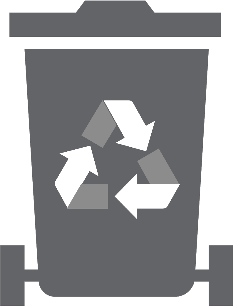 Wheelie Bin Recycle (1109x1205), Png Download