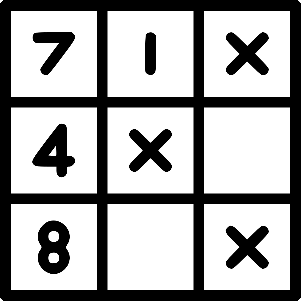 Sudoku Puzzle Math Riddle Svg Png Icon Free Download - Sudoku Icon (980x980), Png Download