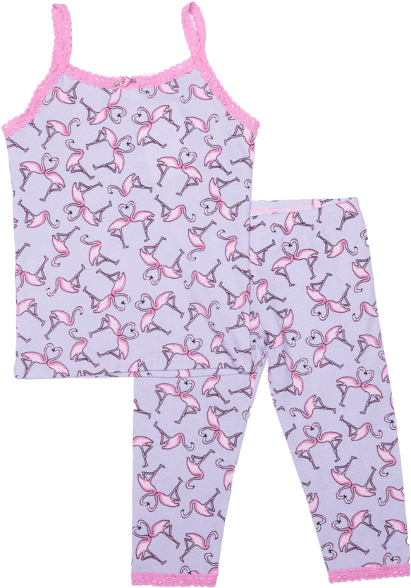 Flamingo Tank Leggings Pjs - Pajamas (900x900), Png Download